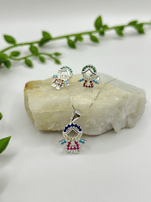 Conjunto niña circones multicolor 