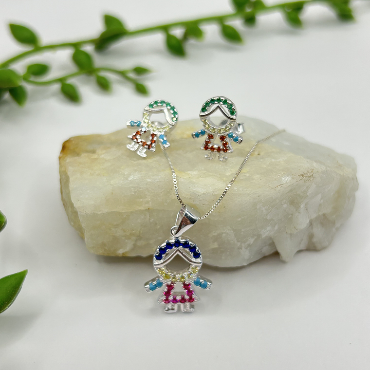 Conjunto niña circones multicolor  1