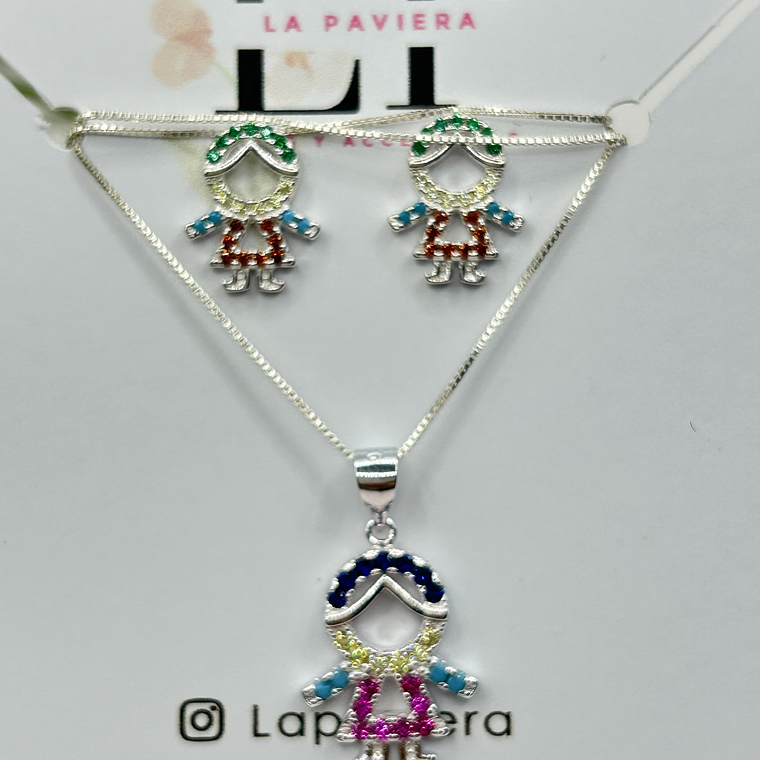 Conjunto niña circones multicolor  4