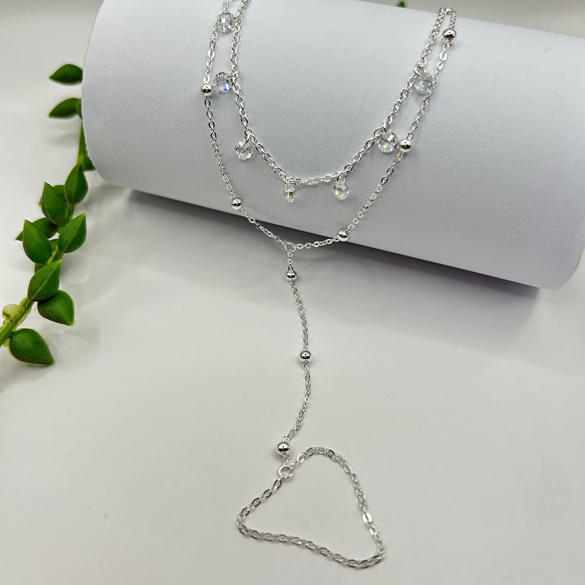 Tobillera árabe anillo esferas cristales hecho con Swarovski ® 1