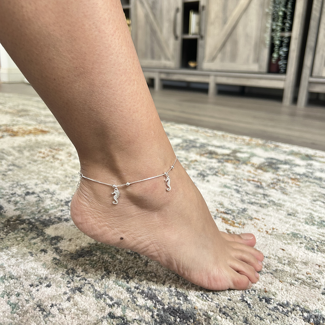 Tobillera esferas caballito de mar circones 1