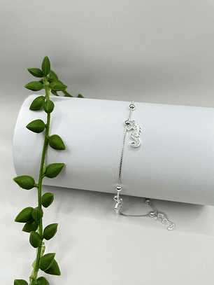 Tobillera esferas caballito de mar circones