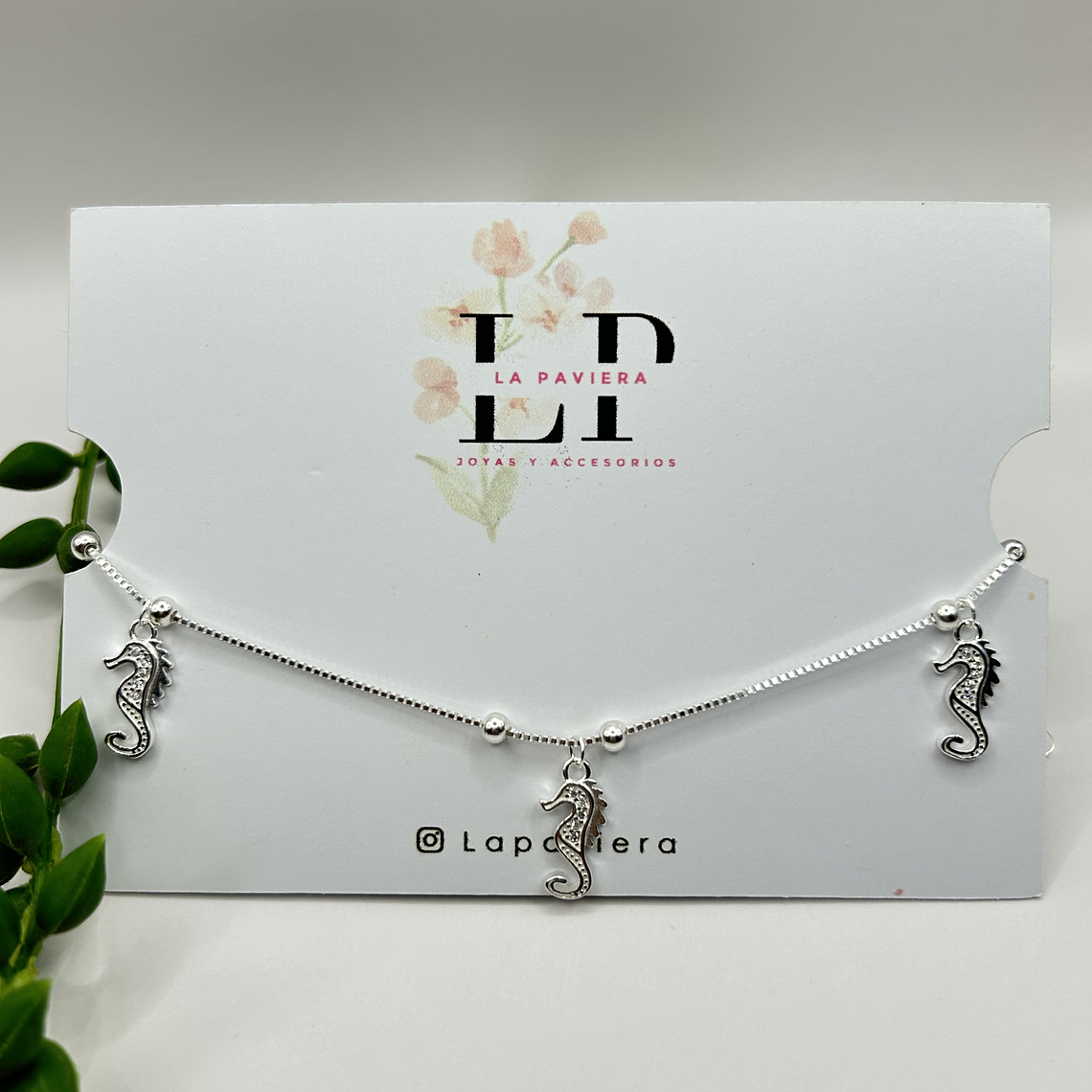 Tobillera esferas caballito de mar circones 5