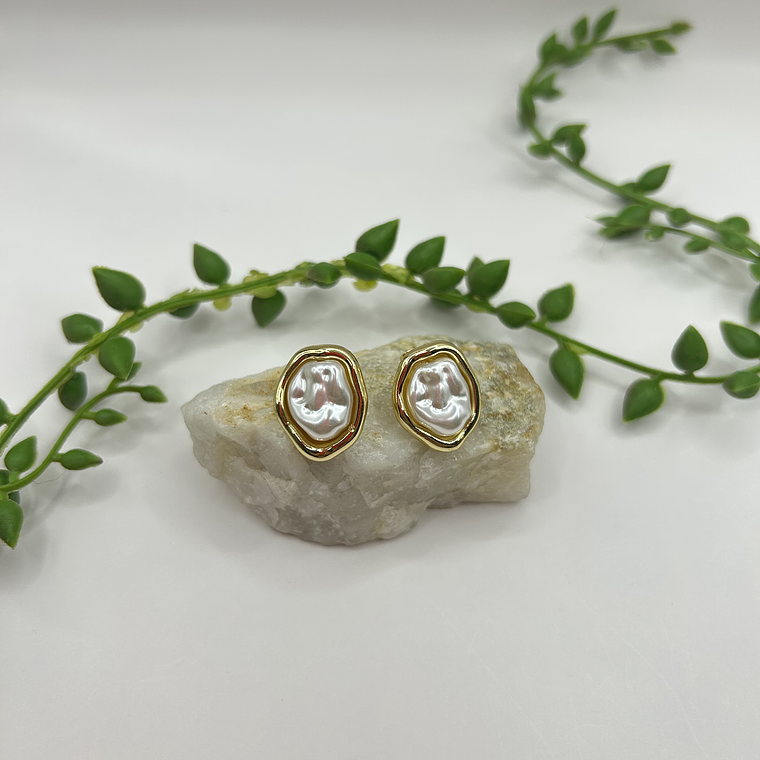 Aros Crown Pearl XL Gold 1