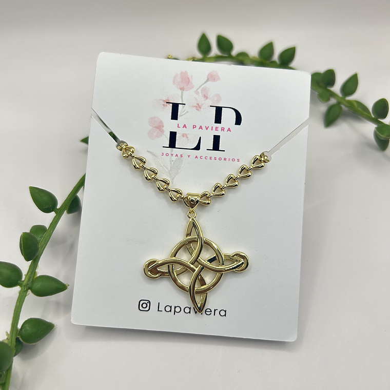 Collar nudo de brujas gold 3