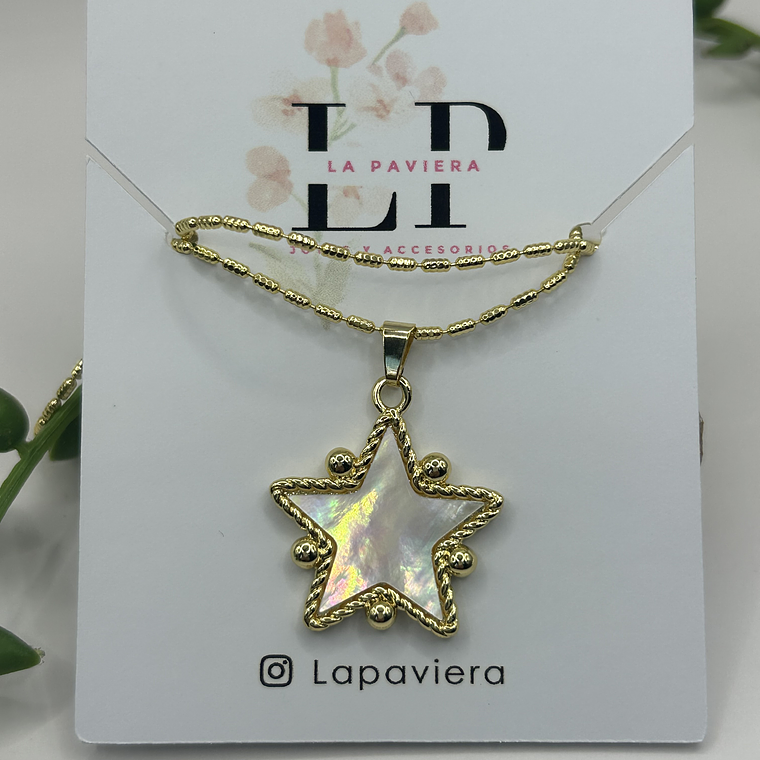 Collar Destellos Nacar 3