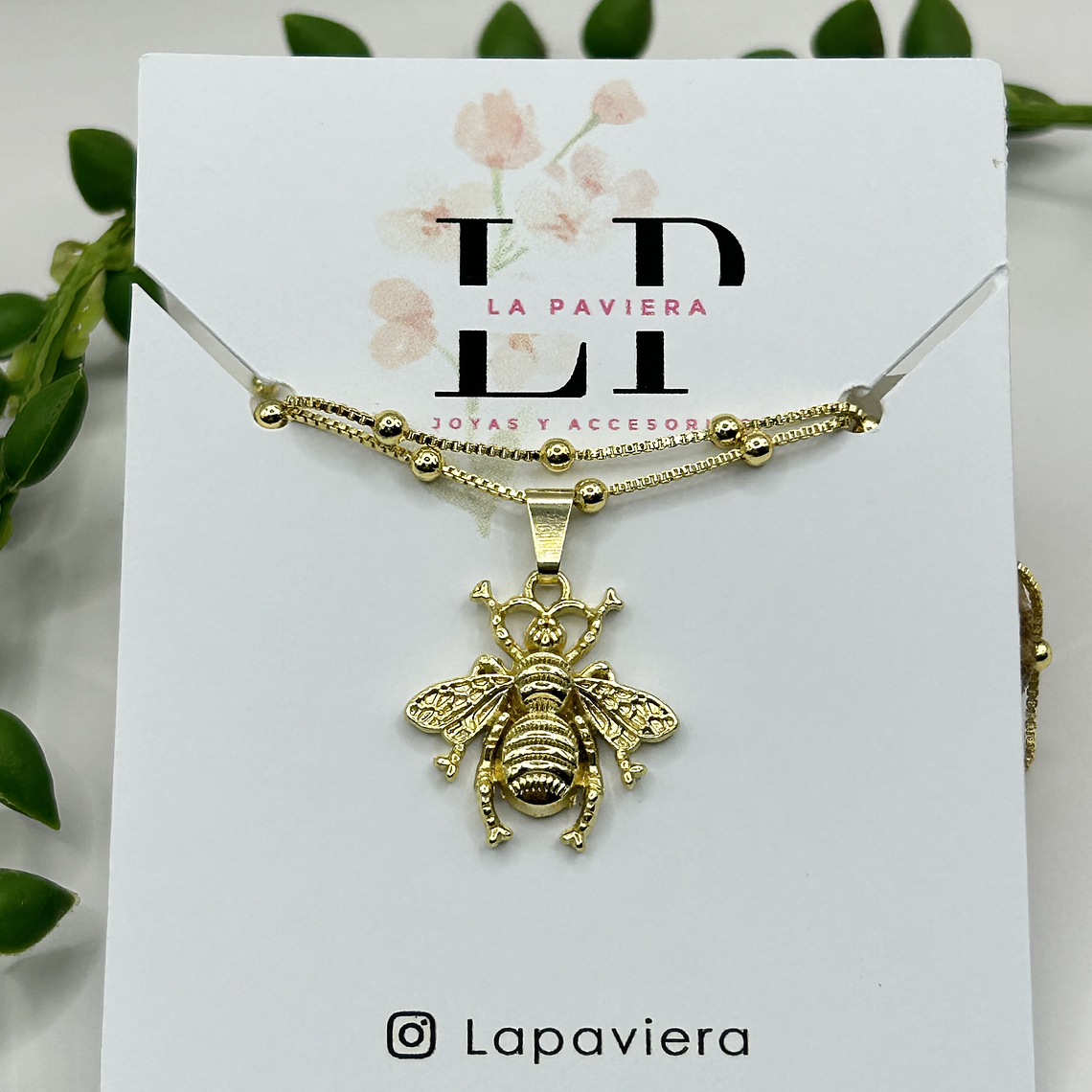 Collar Bee Gold 3