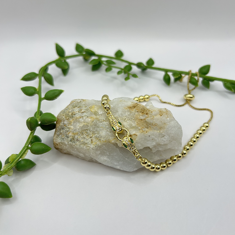 Pulsera Serpiente Dorada  1