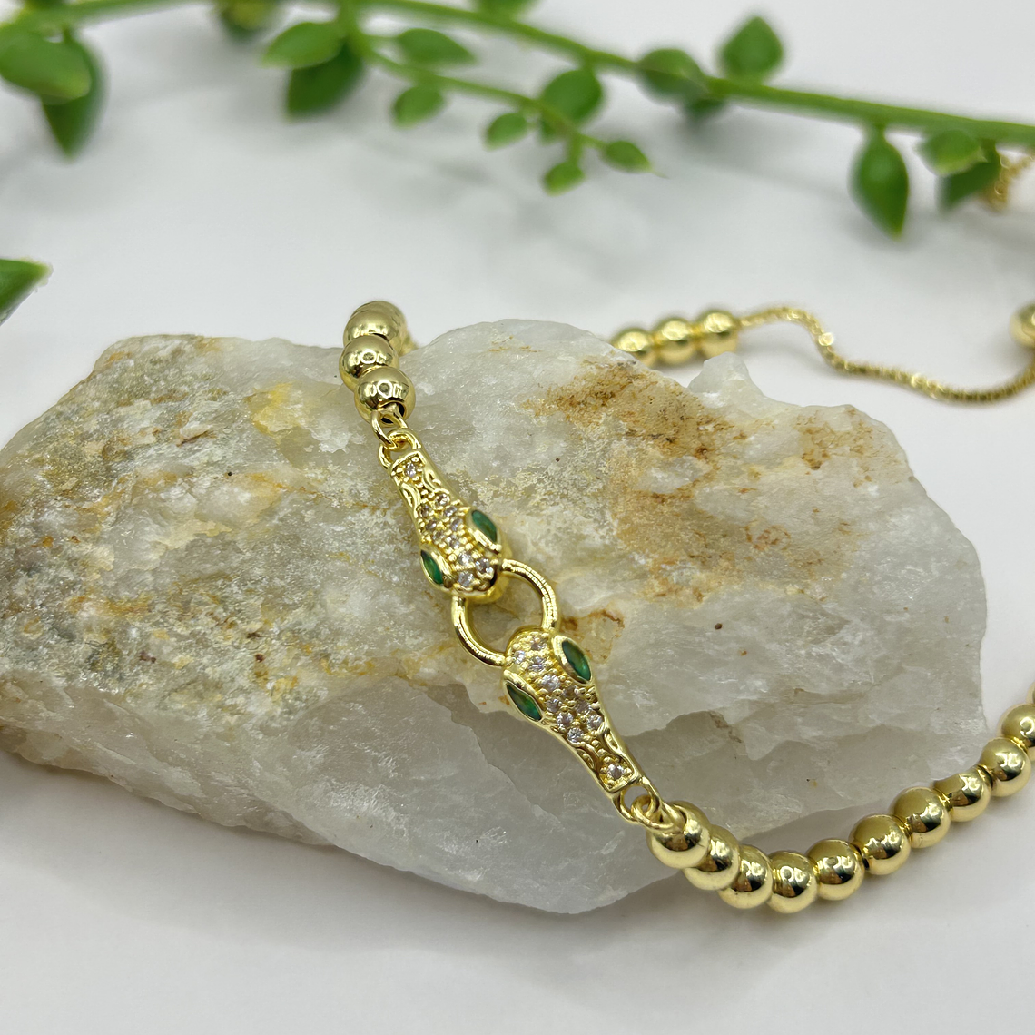 Pulsera Serpiente Dorada  2