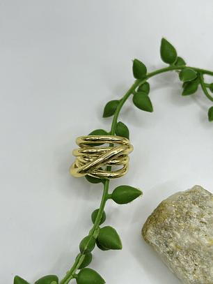 Anillo Entrelazo Dorado