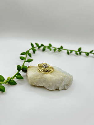Anillo Serpiente Dorada