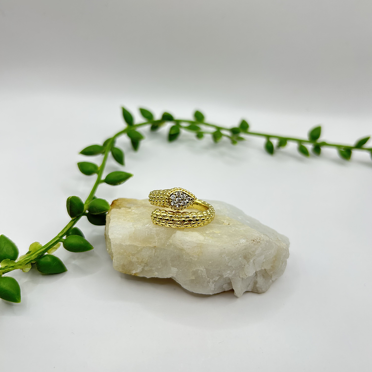 Anillo Serpiente Dorada 1