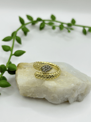 Anillo Serpiente Dorada