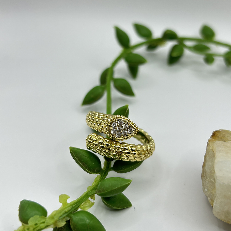 Anillo Serpiente Dorada 3