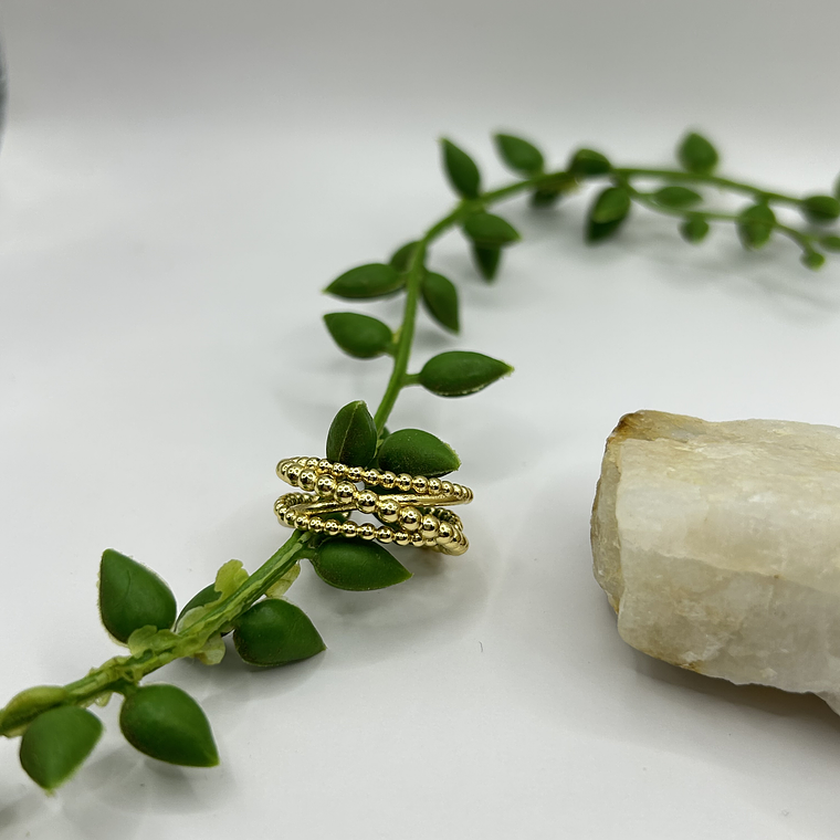 Anillo Trío Dorado  4