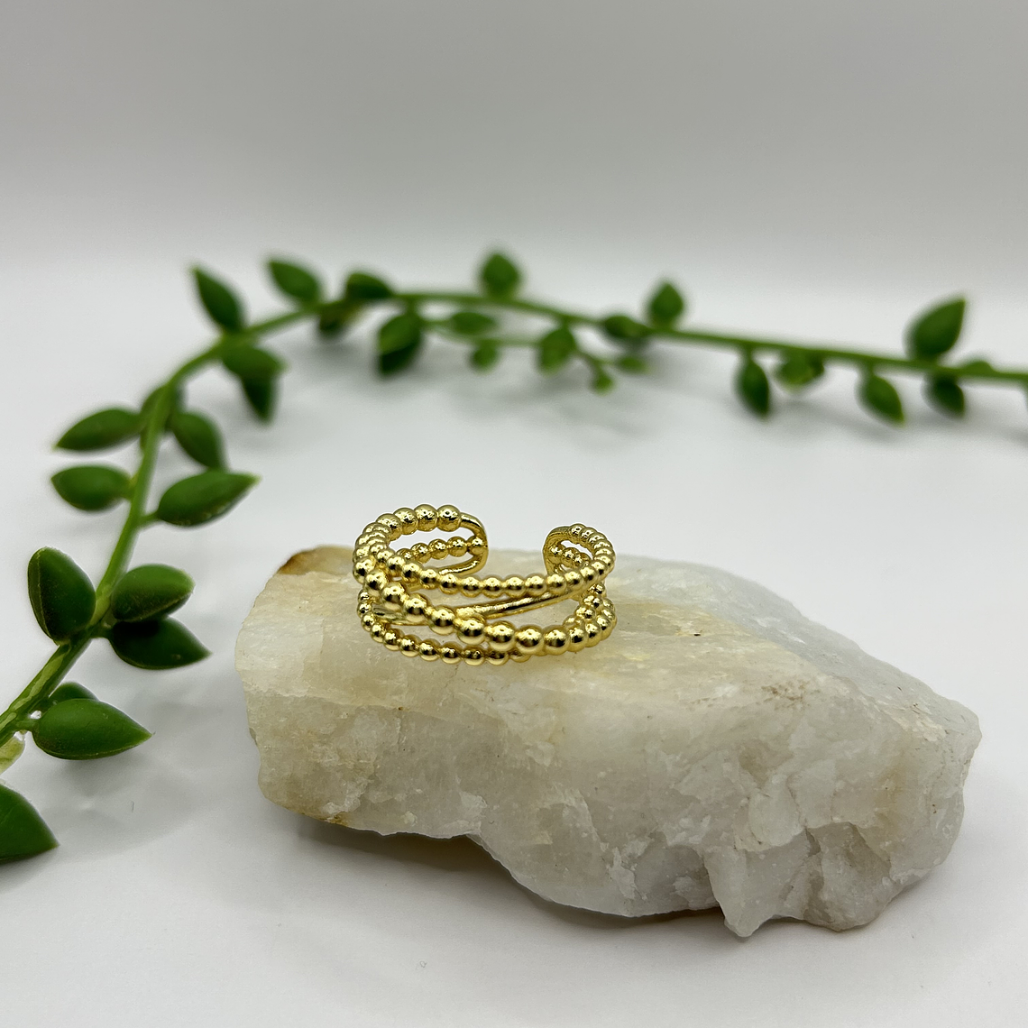 Anillo Trío Dorado  2
