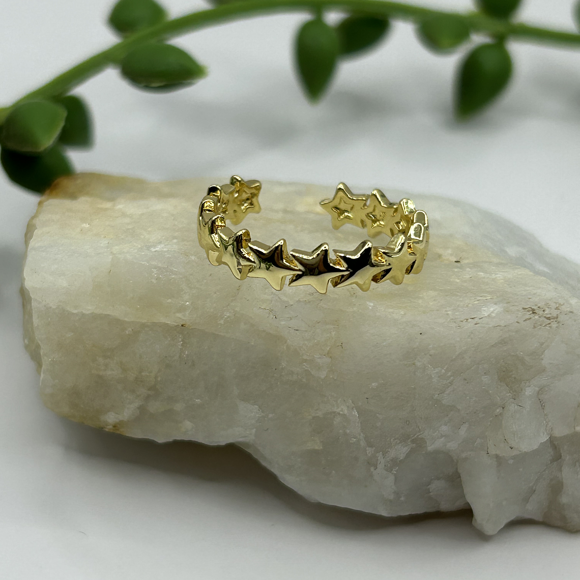 Anillo Estrellas Doradas  2