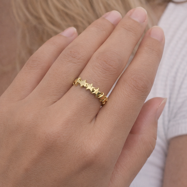 Anillo Estrellas Doradas  4