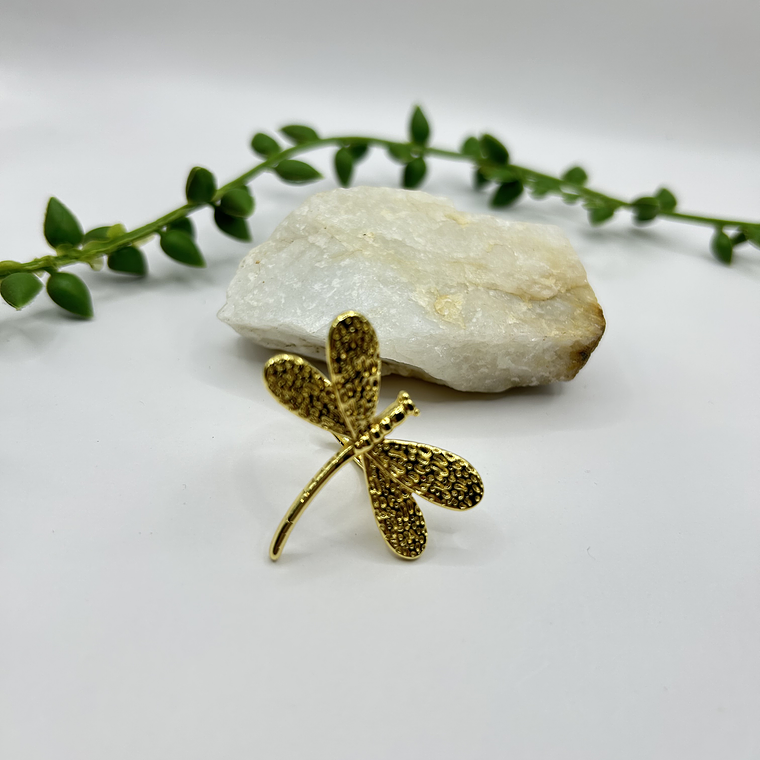 Anillo Libélula Dorada  2