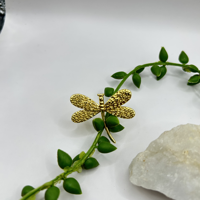 Anillo Libélula Dorada  3
