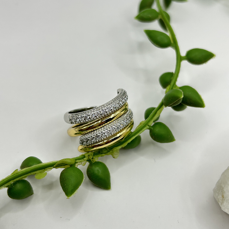 Anillo Dúo brillo convertible  4