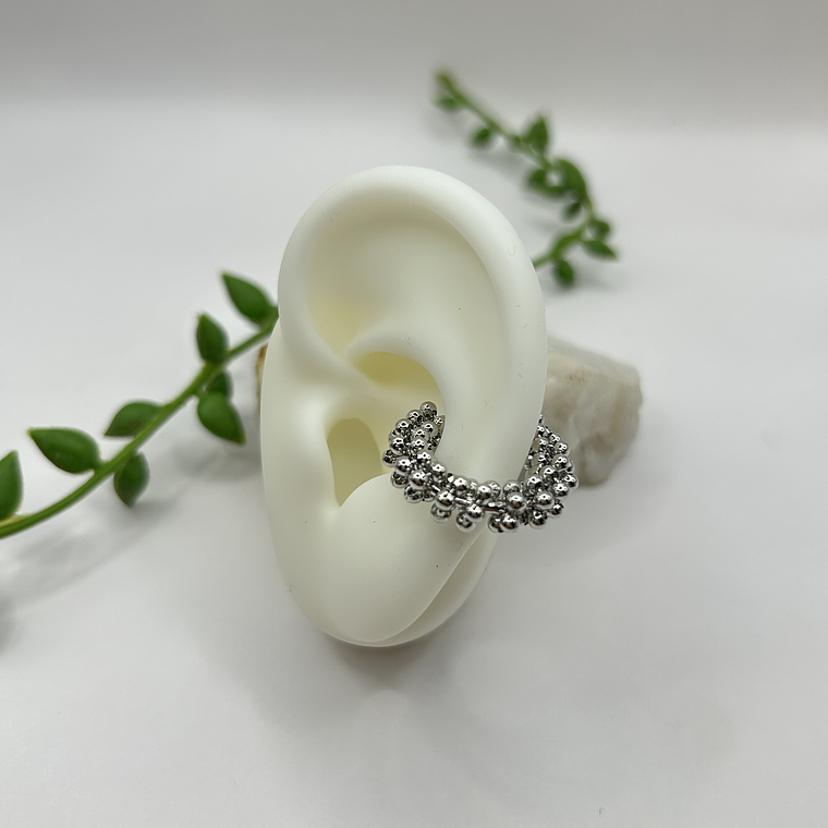 Earcuff Aura Plateada  1