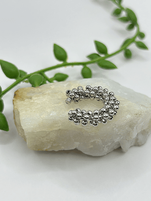 Earcuff Aura Plateada 