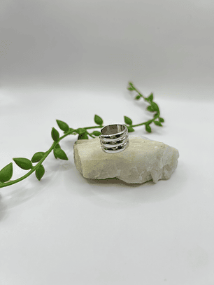 Earcuff Éter Plateado 