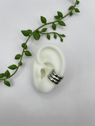 Earcuff Éter Plateado 