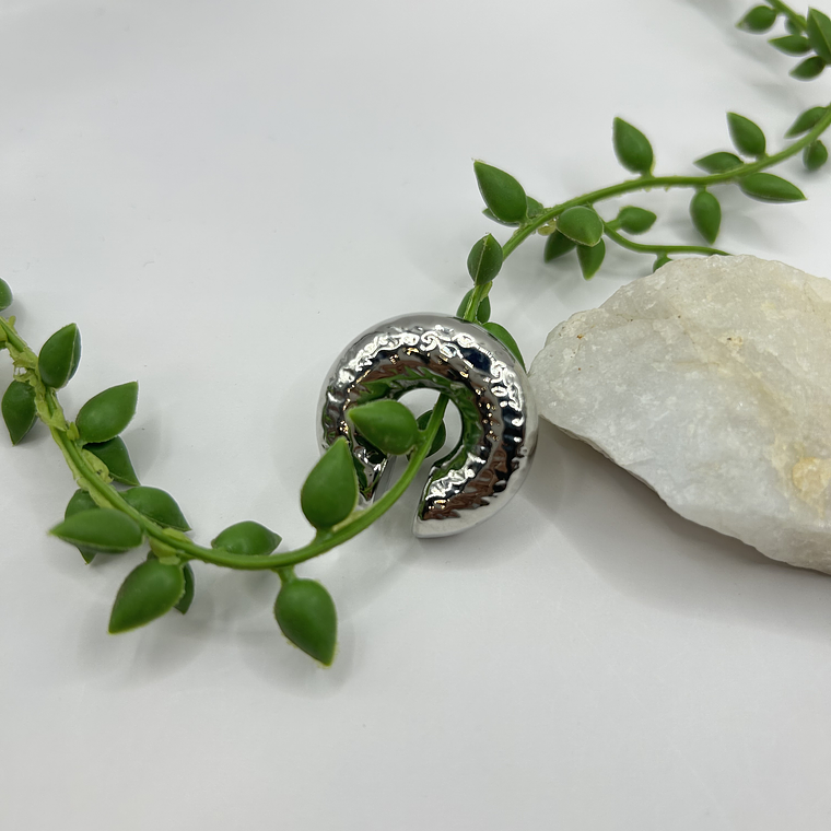 Earcuff Órbita Plateada  3