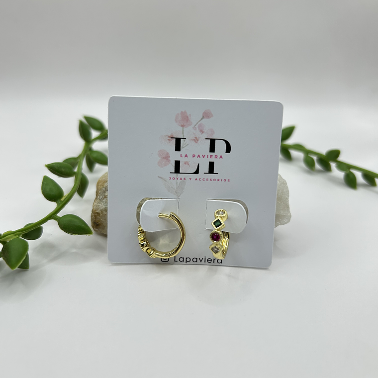 Argollas Color Shine 3