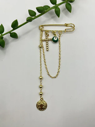 Prendedor protección, fe y equilibrio 