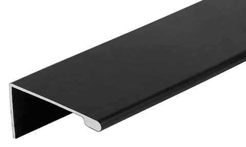 Manilla Aluminio Ele punta redonda 3mt negra (PACK 20un)