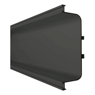 Perfil Gola J Negro 3mts. (PACK 10)