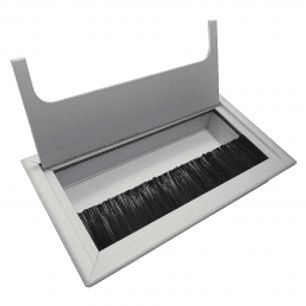 Pasacables rectangular 160x80mm escritorios