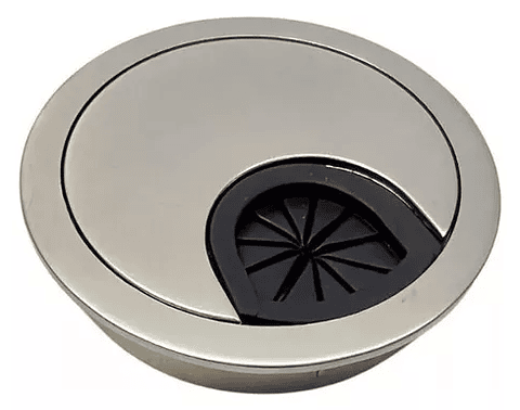 Pasacable redondo escritorio (Cromado - Blanco - Negro)