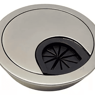 Pasacable redondo escritorio (Cromado - Blanco - Negro)