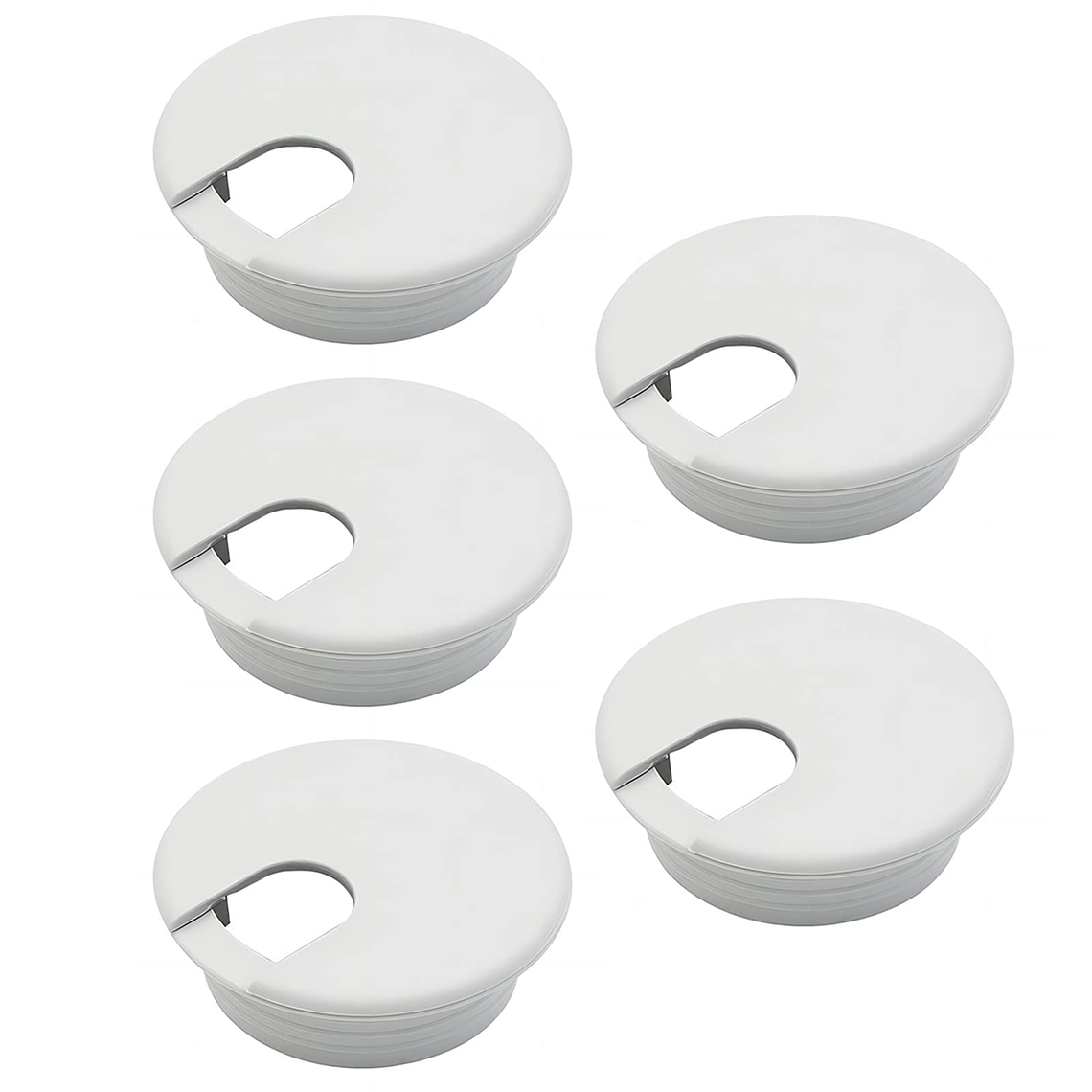 Pasacable redondo escritorio (Cromado - Blanco - Negro) 2