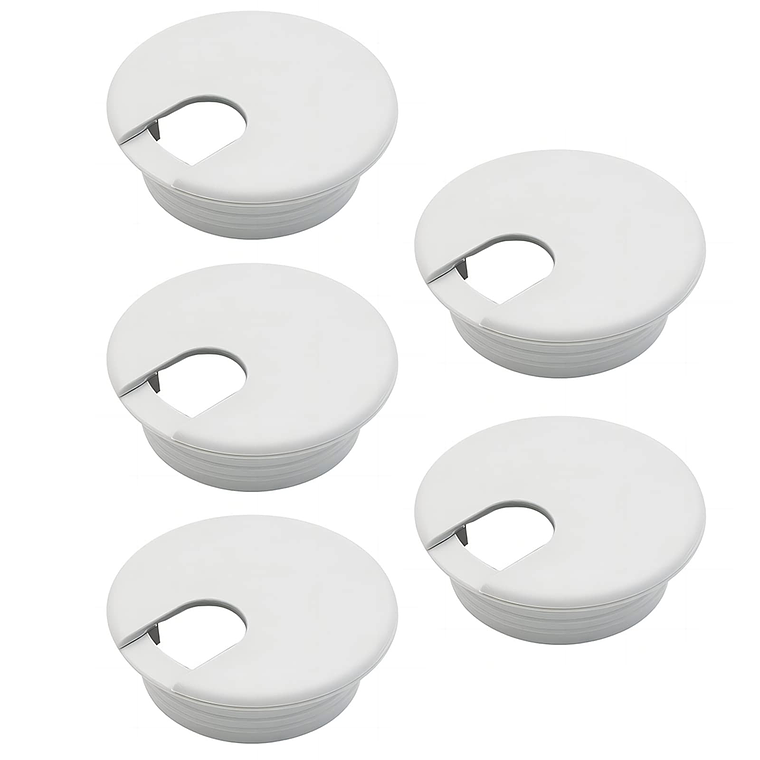 Pasacable redondo escritorio (Cromado - Blanco - Negro) 2