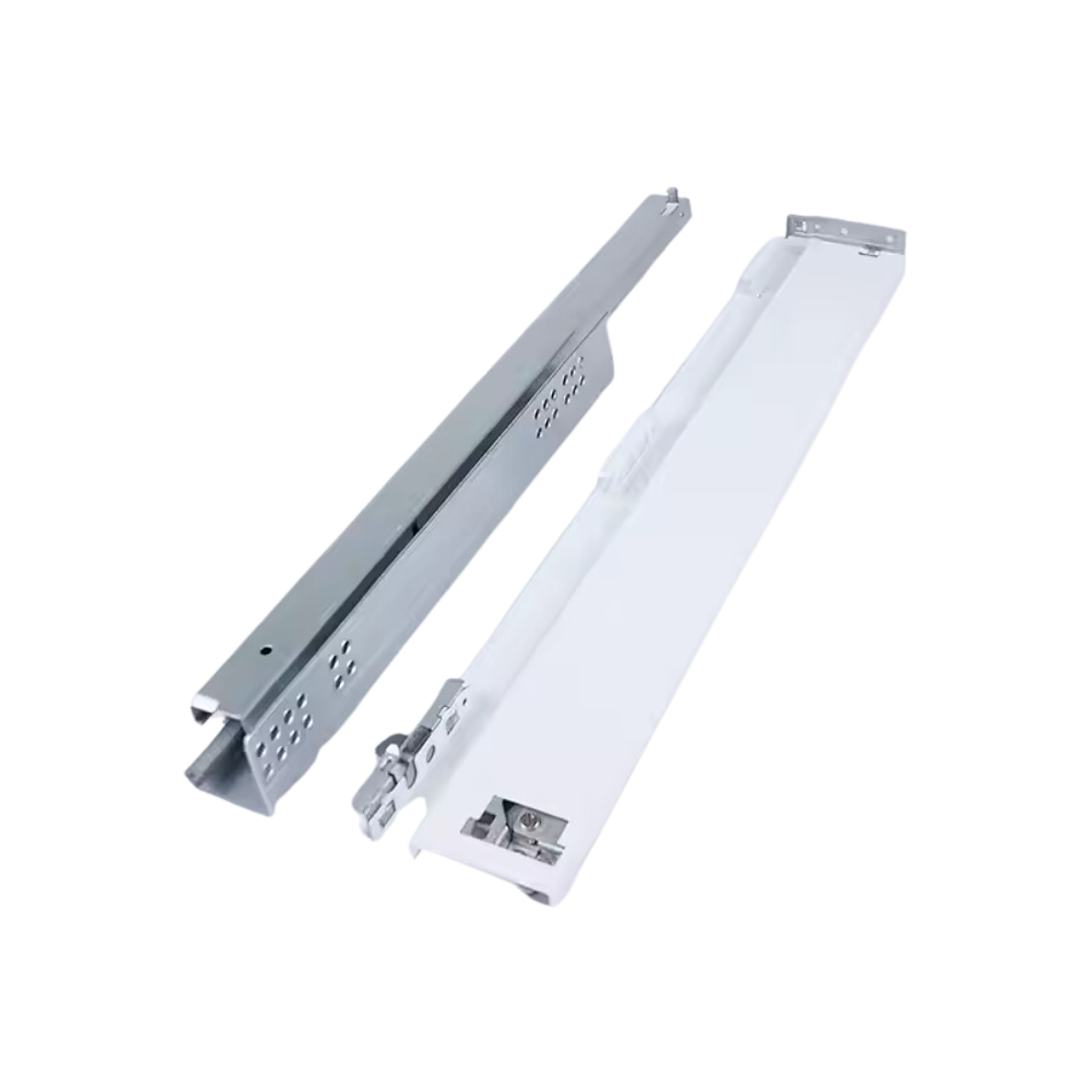 Cajón lateral metálico 400 - 450 - 500mm con barra 1