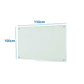 Pizarra Glass Pro 100x150cm Vidrio Templado Blanco de 100x150cm 6mm - Miniatura 2