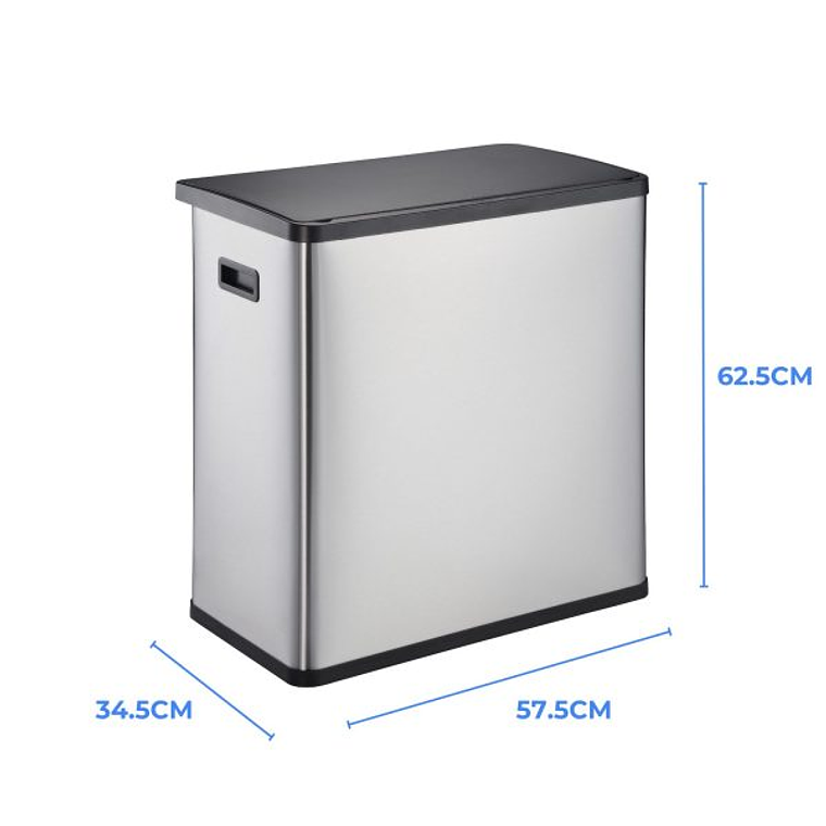 Basurero 60L Inteligente Con Sensor Acero Inoxidable 2