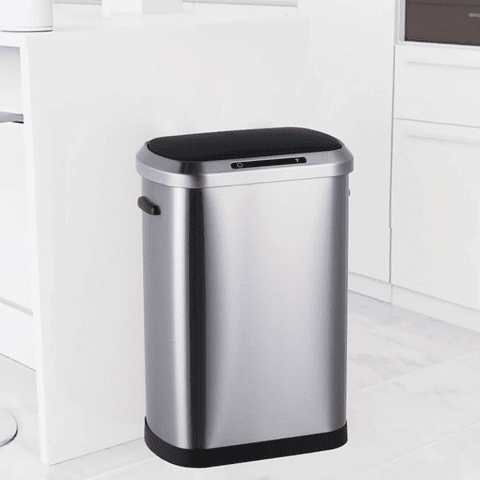 Basurero 50L Inteligente Con Sensor Acero Inoxidable