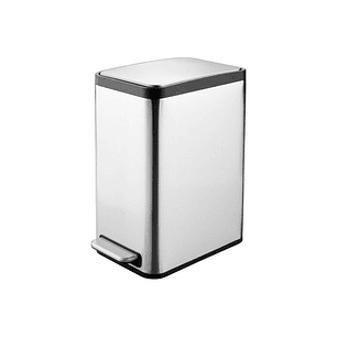 Basurero 15L Metalico Acero Inoxidable 1 Pedal