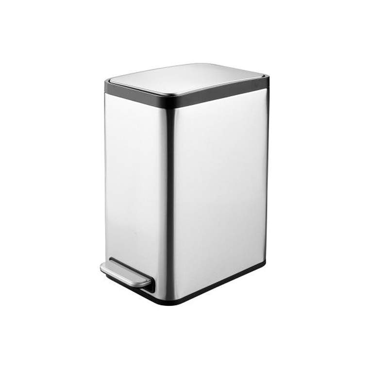 Basurero 15L Metalico Acero Inoxidable 1 Pedal 1