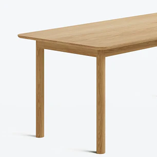 Mesa de roble de demostración