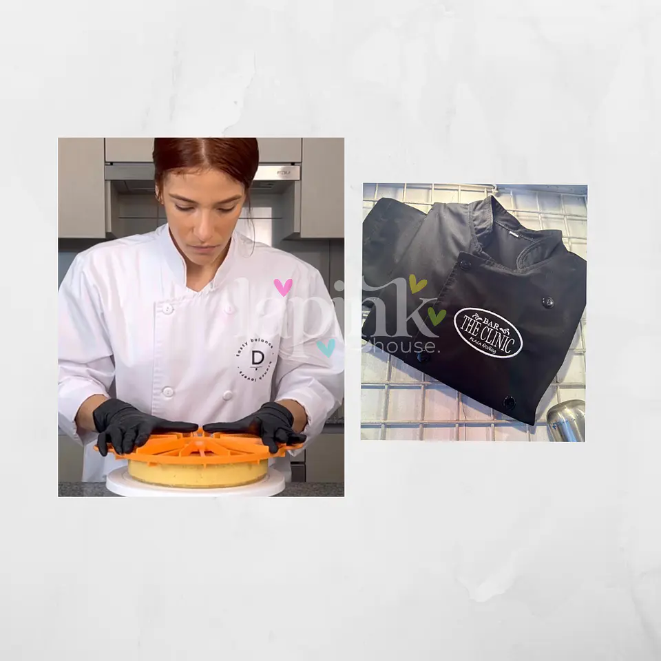 Filipina Chaqueta Cocina Chef Personalizada Logotipo 2