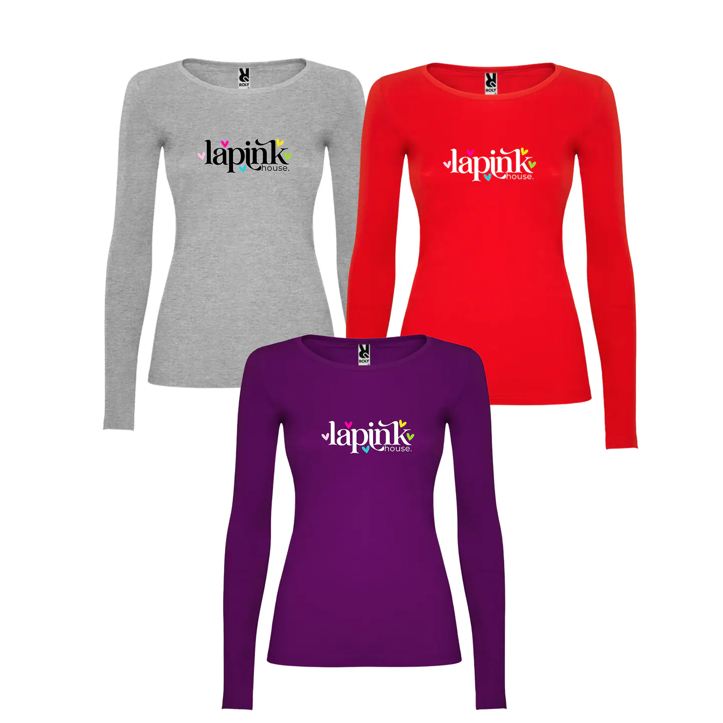 Polera Manga Larga Dama Personalizada Logotipo 3