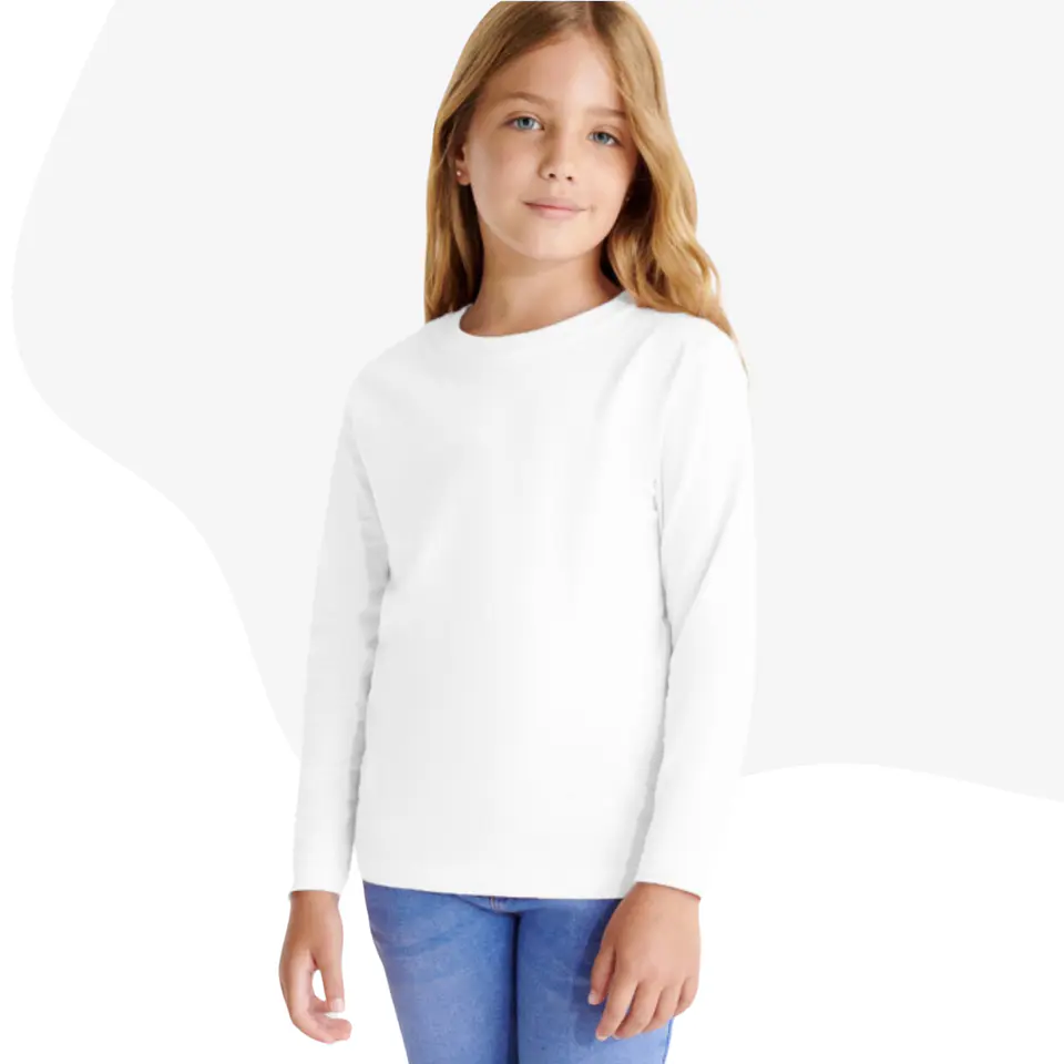 Polera Manga Larga Unisex Hombre Niño Personalizada Logotipo 3