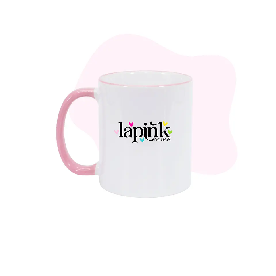 Tazon Mug Personalizado 11 oz Mango y Borde Color 1